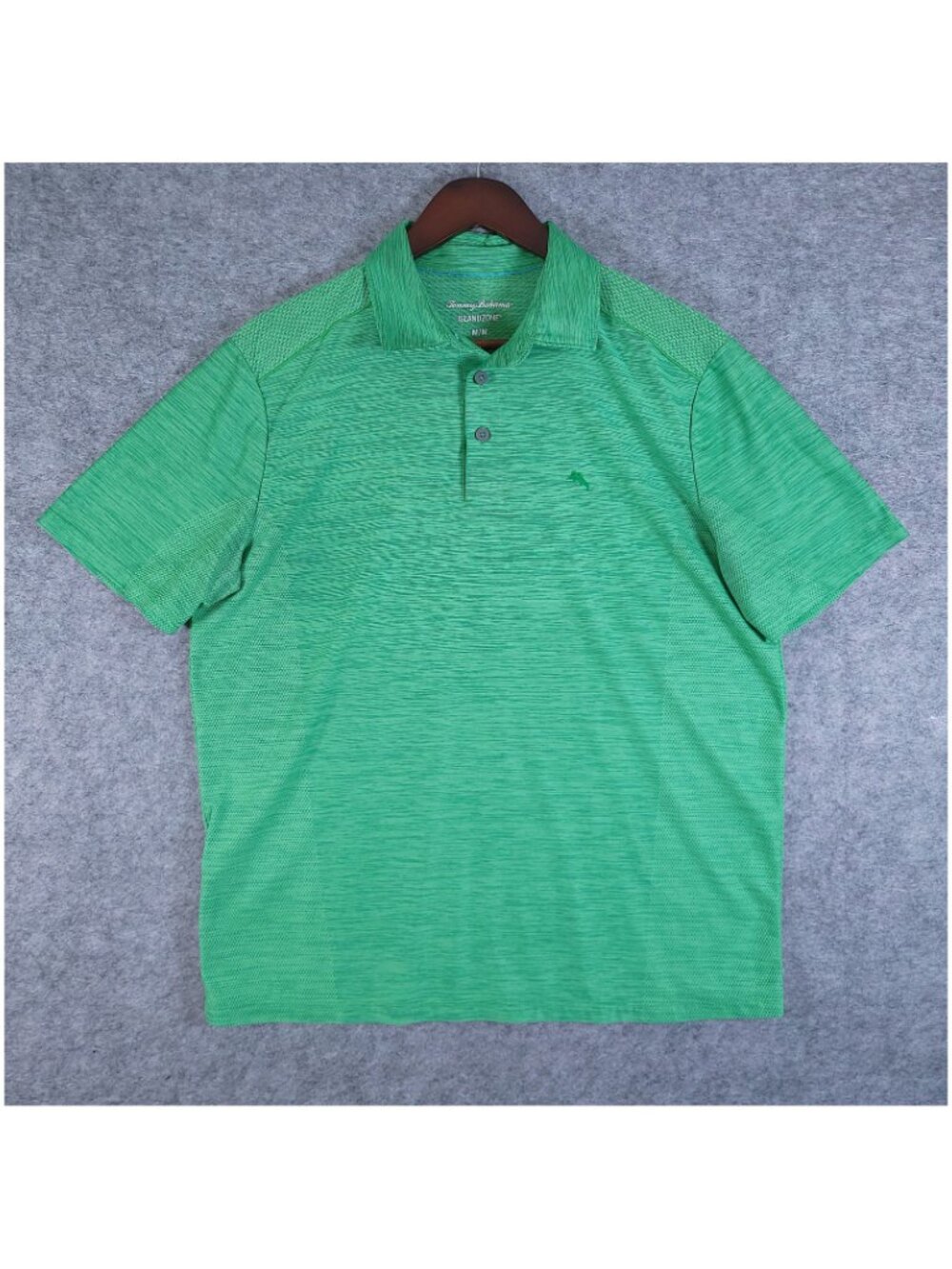 Tommy Bahama Palm Coast Island Zone Polo Mens Medium Green T222195 Golf Wicking - Picture 3 of 9